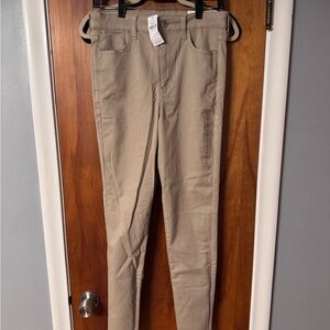 NWT American Eagle Outfitters Women's Beige Skinny Jeans